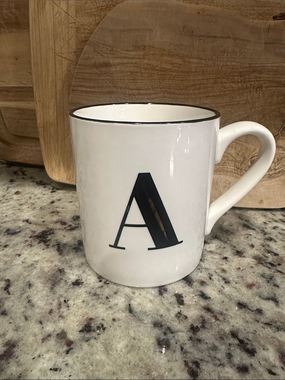 Threshold Letter A Monogrammed Chunky Mug